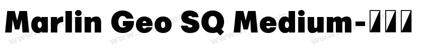 Marlin Geo SQ Medium字体转换